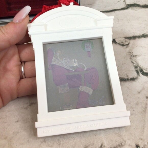 VTG Rockwells Legend Of Santa Ornament Collection W/Original Box Norman Rockwell - Picture 8 of 9